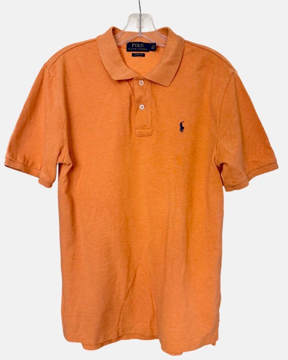 Polo Ralph Lauren Polo Shirt Boys XL (18-20) Orange Pony Logo Cotton Pique